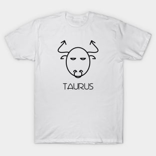 Taurus Doodle Line Art T-Shirt